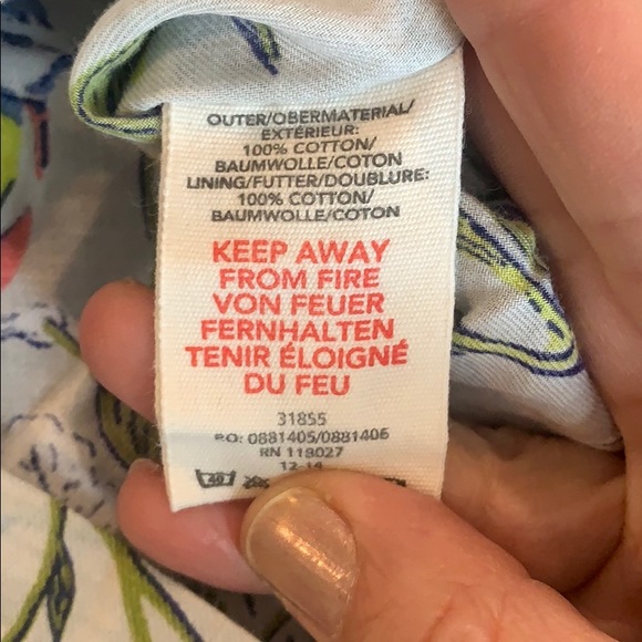 Mini Boden Bird Print Tunic size 7-8 - Picture 9 of 9